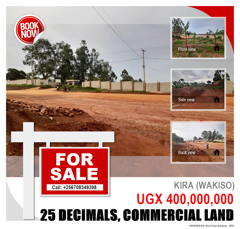Commercial Land  for sale in Kira Wakiso Uganda, code: 175196