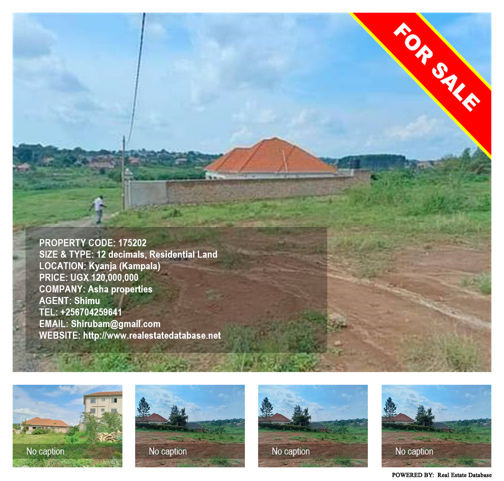 Residential Land  for sale in Kyanja Kampala Uganda, code: 175202