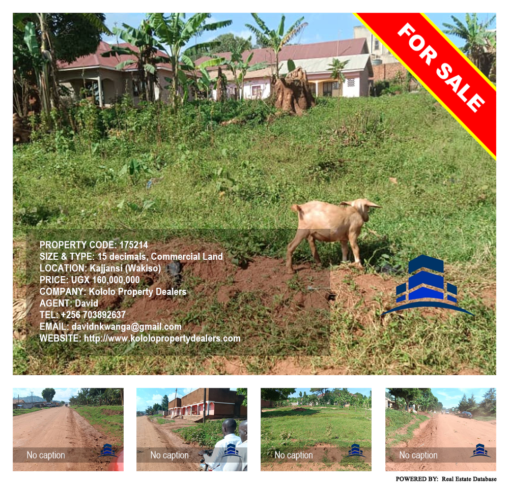 Commercial Land  for sale in Kajjansi Wakiso Uganda, code: 175214