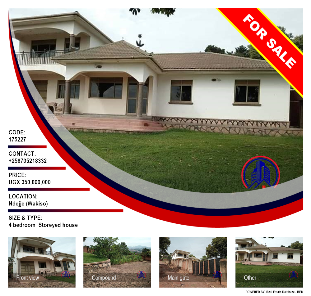 4 bedroom Storeyed house  for sale in Ndejje Wakiso Uganda, code: 175227