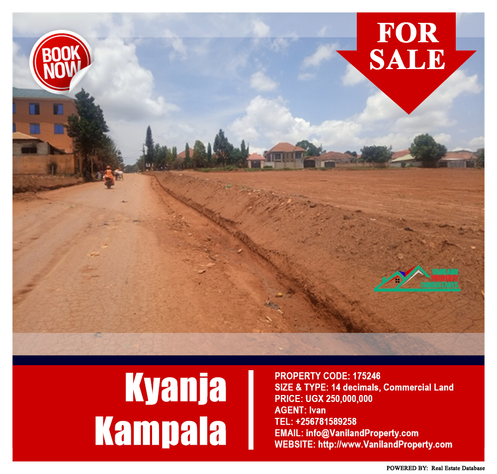 Commercial Land  for sale in Kyanja Kampala Uganda, code: 175246