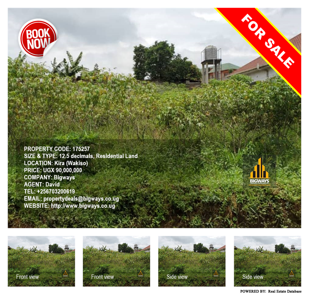 Residential Land  for sale in Kira Wakiso Uganda, code: 175257