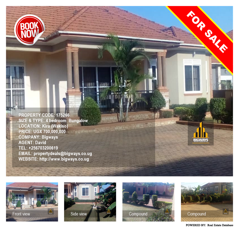 4 bedroom Bungalow  for sale in Kira Wakiso Uganda, code: 175266