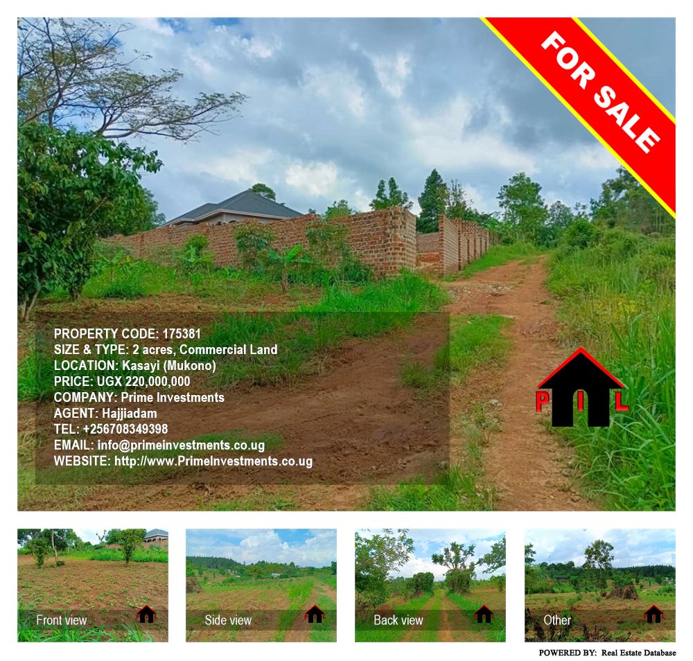 Commercial Land  for sale in Kasayi Mukono Uganda, code: 175381