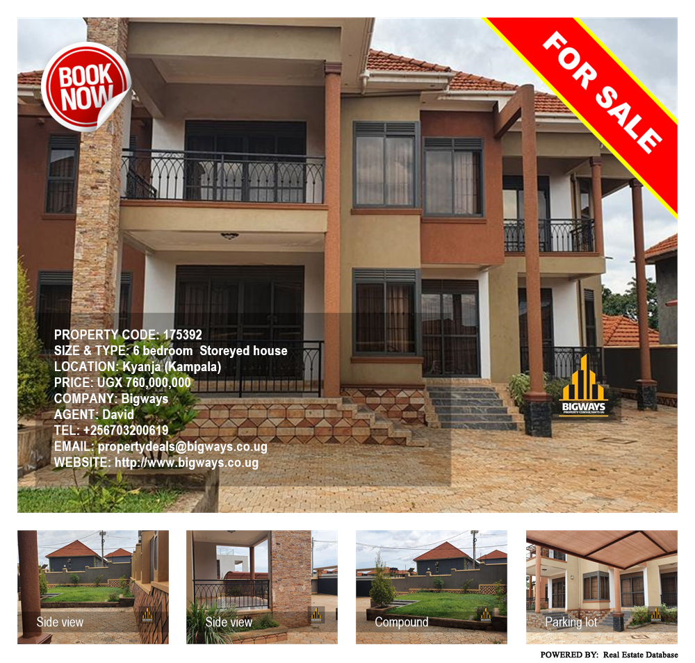 6 bedroom Storeyed house  for sale in Kyanja Kampala Uganda, code: 175392