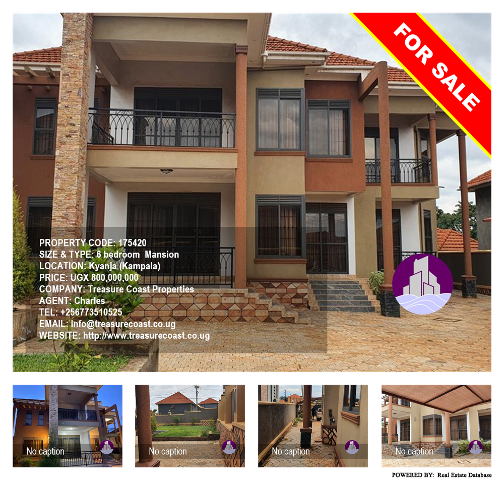 6 bedroom Mansion  for sale in Kyanja Kampala Uganda, code: 175420