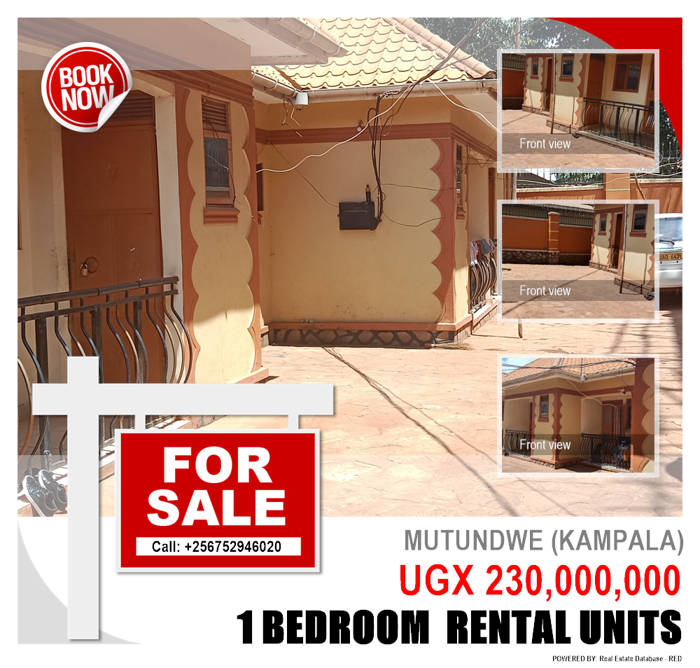 1 bedroom Rental units  for sale in Mutundwe Kampala Uganda, code: 175454