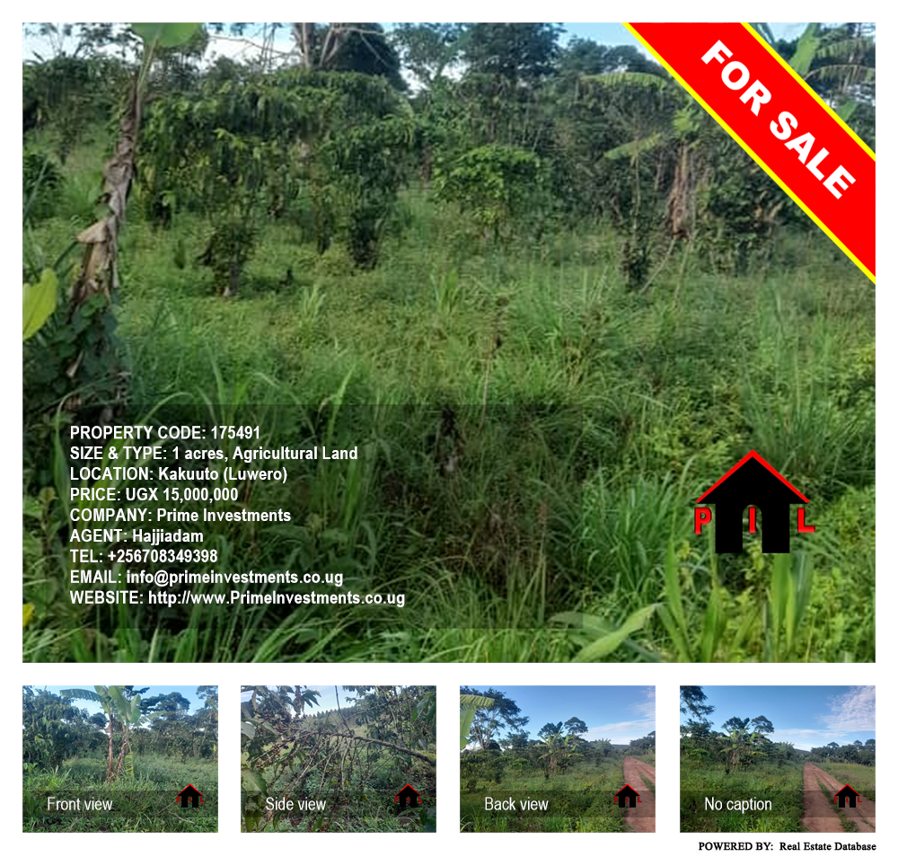Agricultural Land  for sale in Kakuuto Luweero Uganda, code: 175491