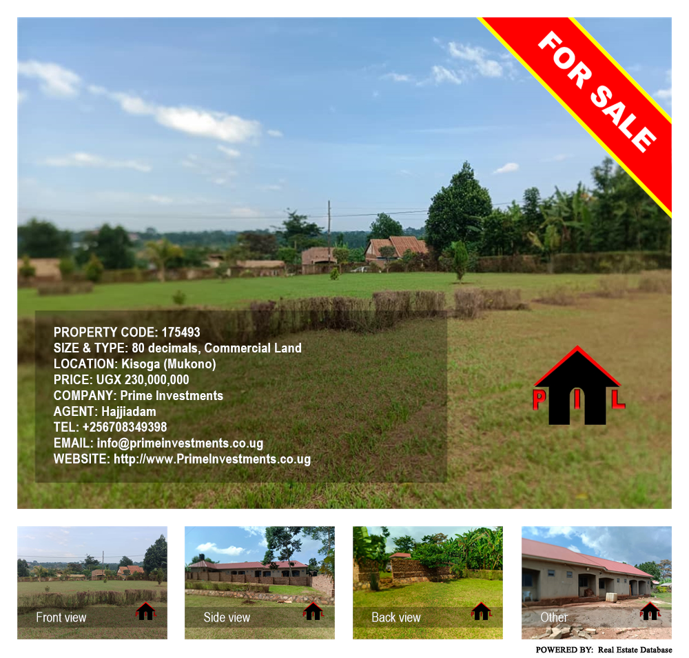Commercial Land  for sale in Kisoga Mukono Uganda, code: 175493