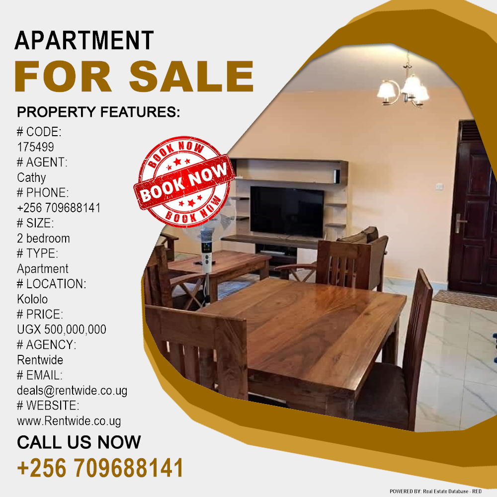2 bedroom Apartment  for sale in Kololo Kampala Uganda, code: 175499