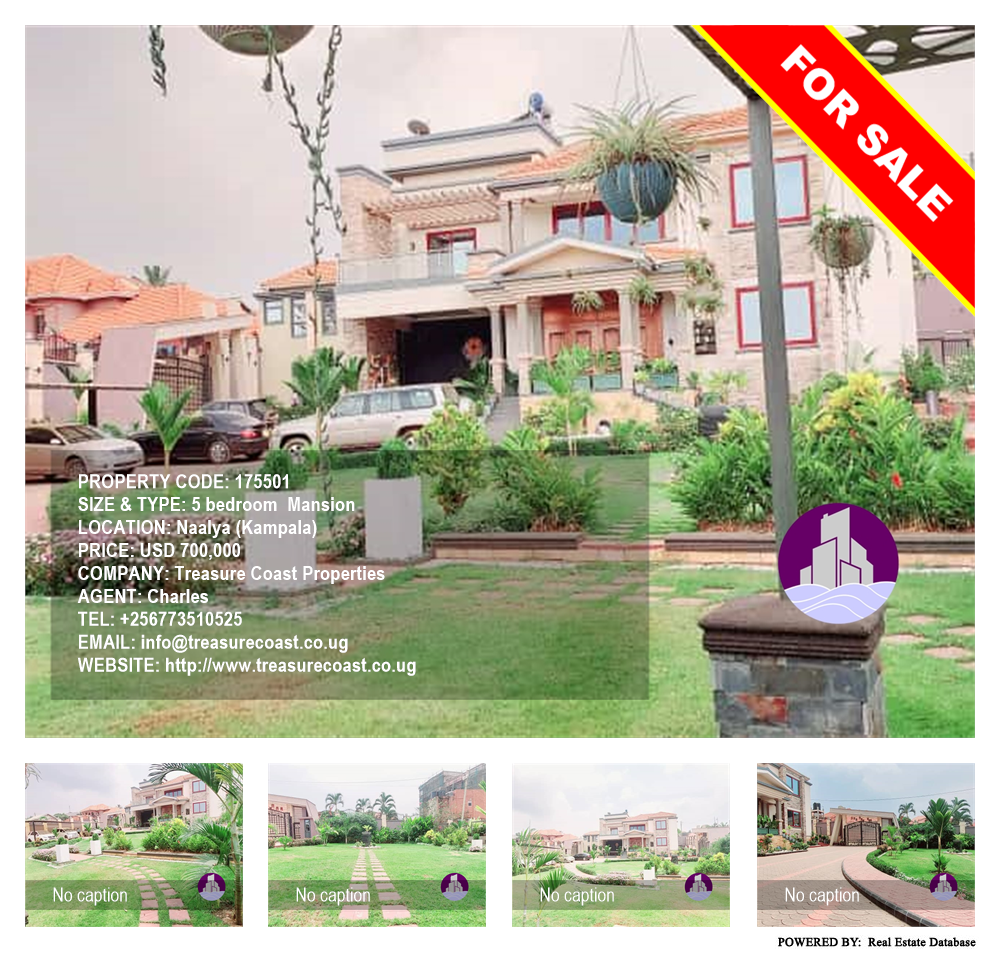 5 bedroom Mansion  for sale in Naalya Kampala Uganda, code: 175501