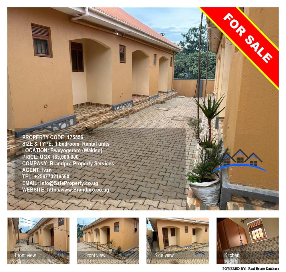 1 bedroom Rental units  for sale in Bweyogerere Wakiso Uganda, code: 175556