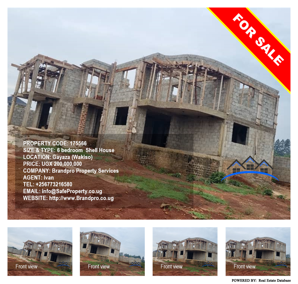 6 bedroom Shell House  for sale in Gayaza Wakiso Uganda, code: 175566