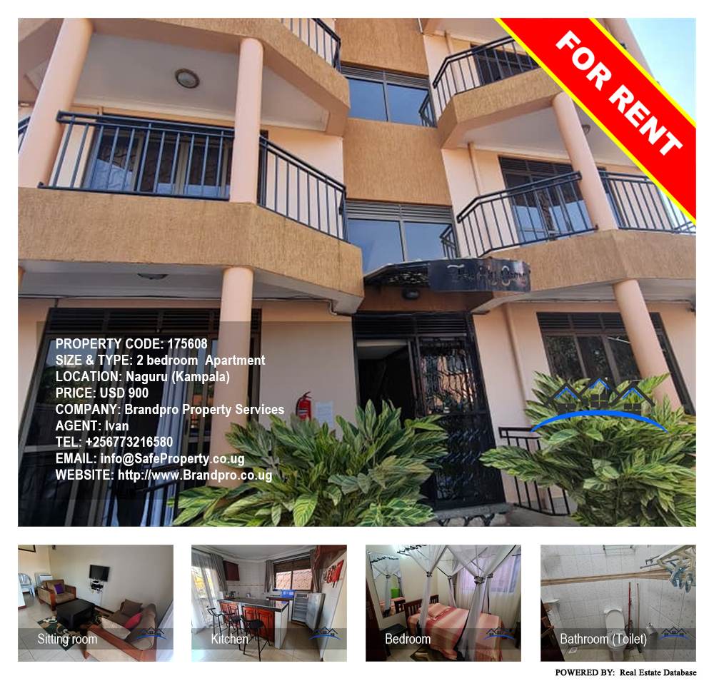 2 bedroom Apartment  for rent in Naguru Kampala Uganda, code: 175608