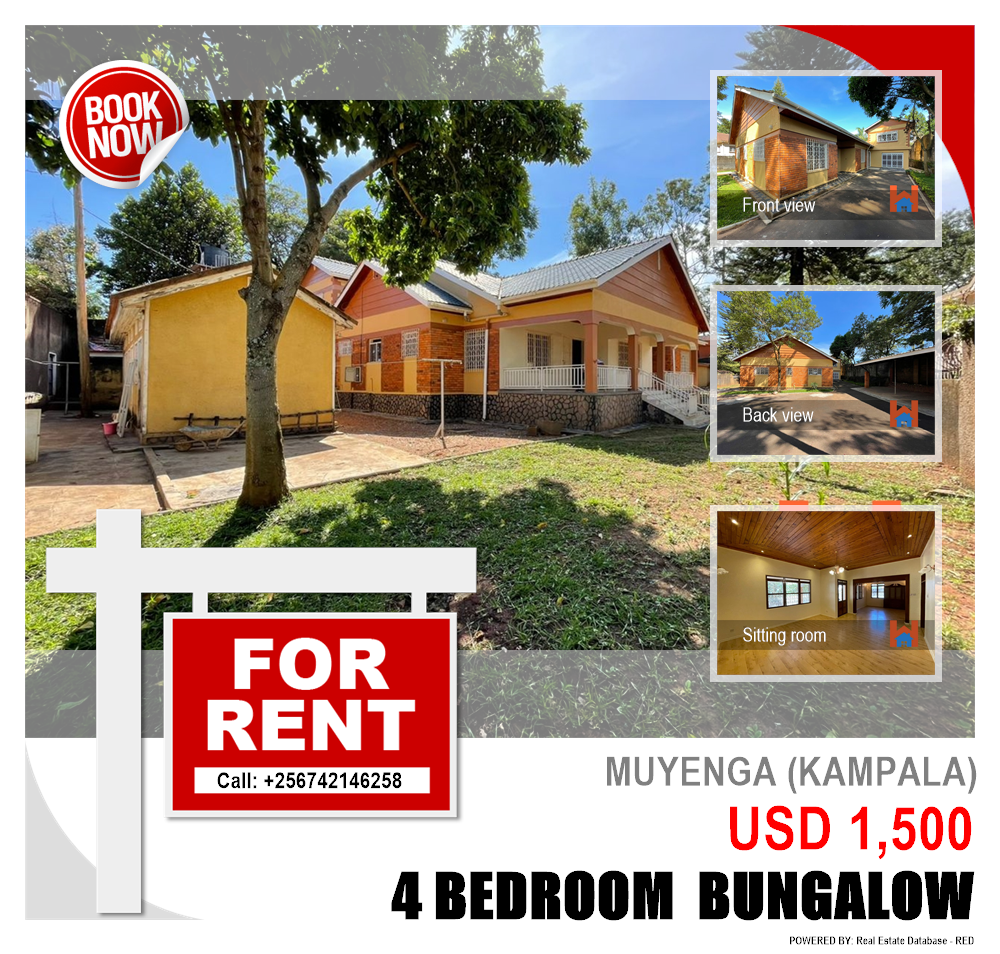 4 bedroom Bungalow  for rent in Muyenga Kampala Uganda, code: 175624