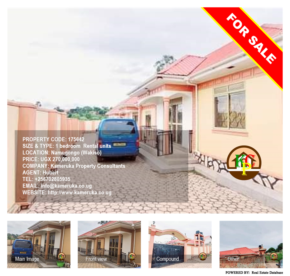 1 bedroom Rental units  for sale in Namugongo Wakiso Uganda, code: 175642