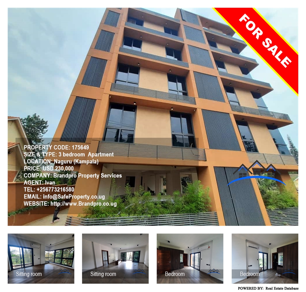 3 bedroom Apartment  for sale in Naguru Kampala Uganda, code: 175649