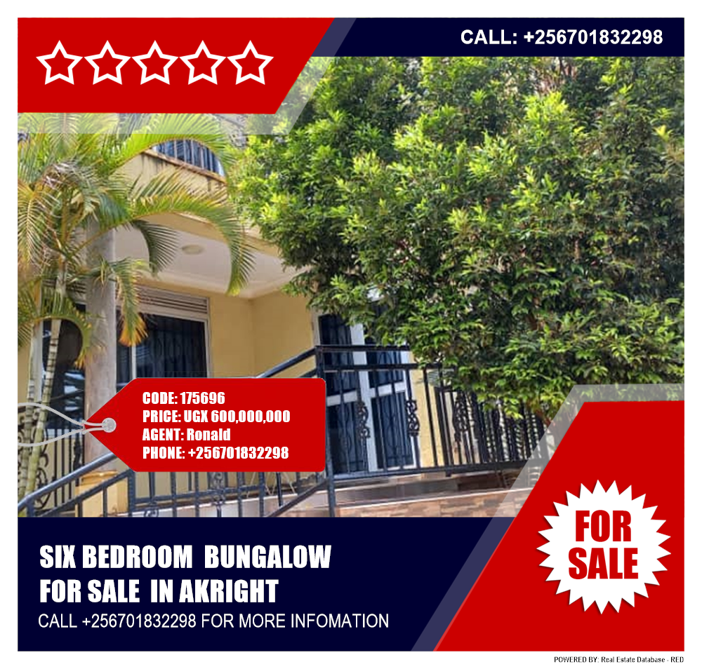 6 bedroom Bungalow  for sale in Akright Wakiso Uganda, code: 175696