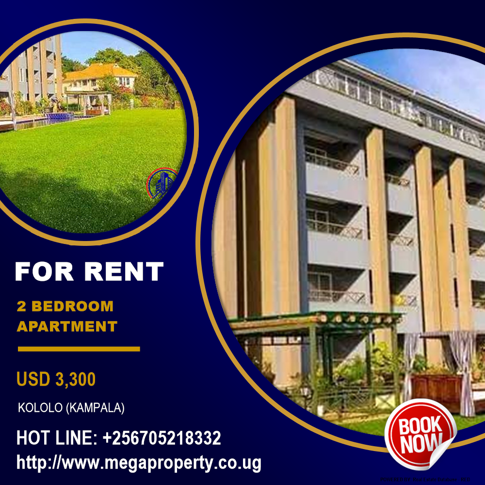 2 bedroom Apartment  for rent in Kololo Kampala Uganda, code: 175725