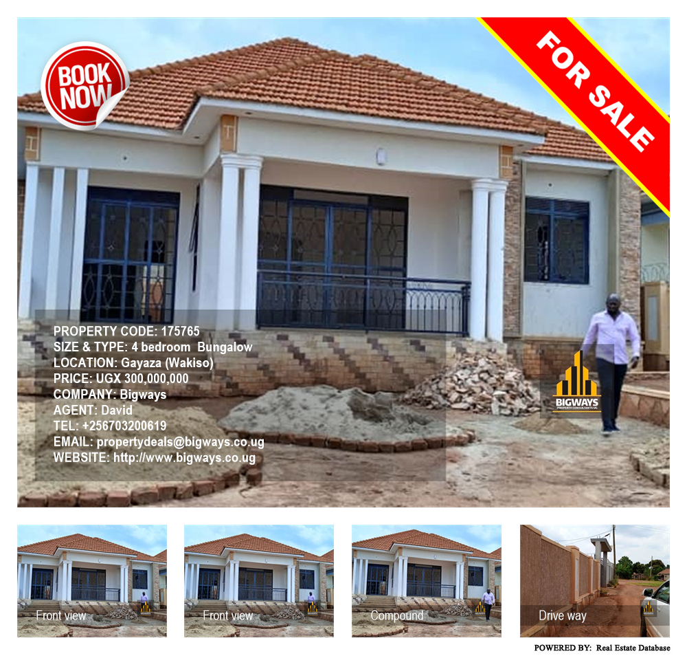 4 bedroom Bungalow  for sale in Gayaza Wakiso Uganda, code: 175765