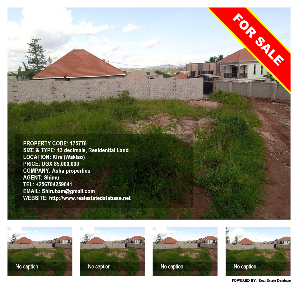 Residential Land  for sale in Kira Wakiso Uganda, code: 175776