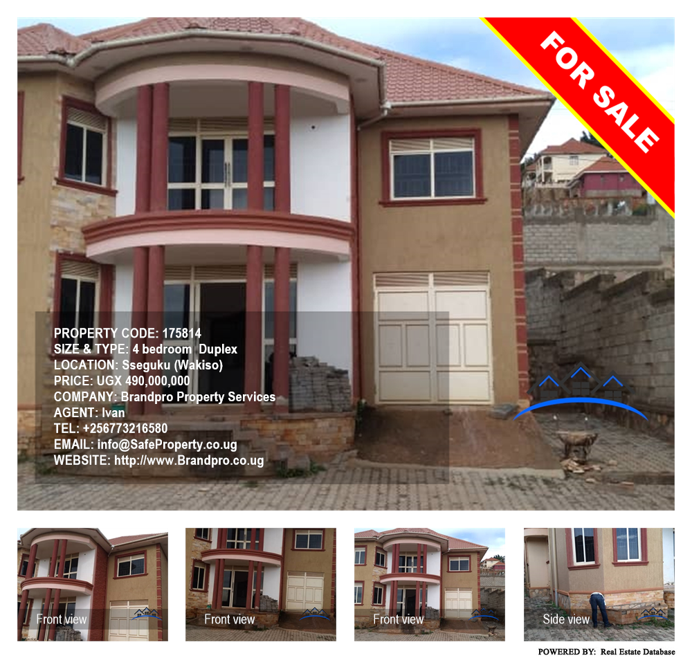 4 bedroom Duplex  for sale in Seguku Wakiso Uganda, code: 175814