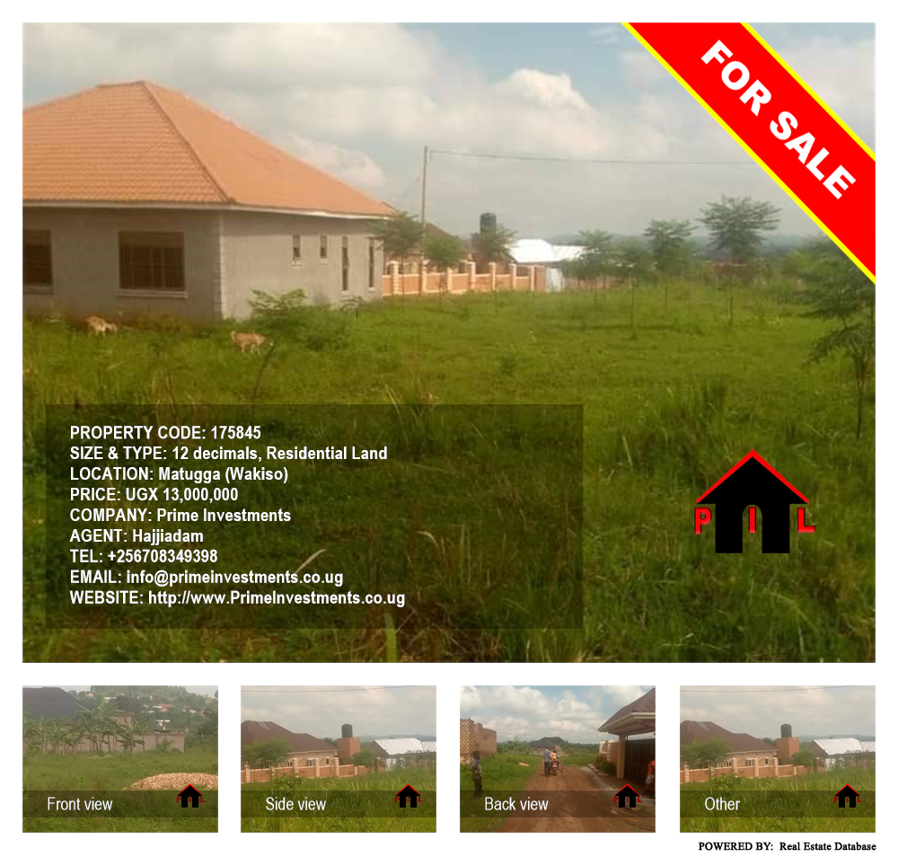 Residential Land  for sale in Matugga Wakiso Uganda, code: 175845