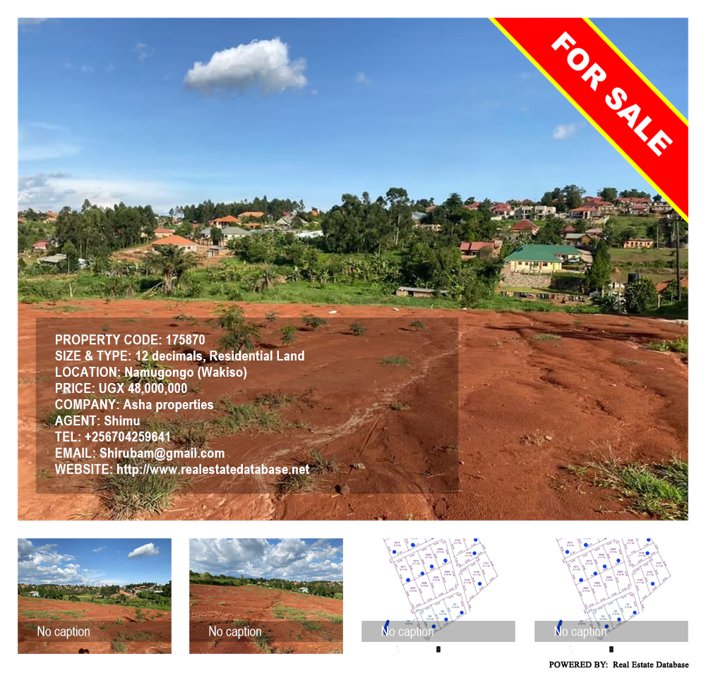 Residential Land  for sale in Namugongo Wakiso Uganda, code: 175870