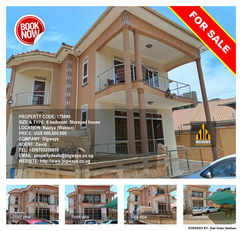 6 bedroom Storeyed house  for sale in Naalya Wakiso Uganda, code: 175880
