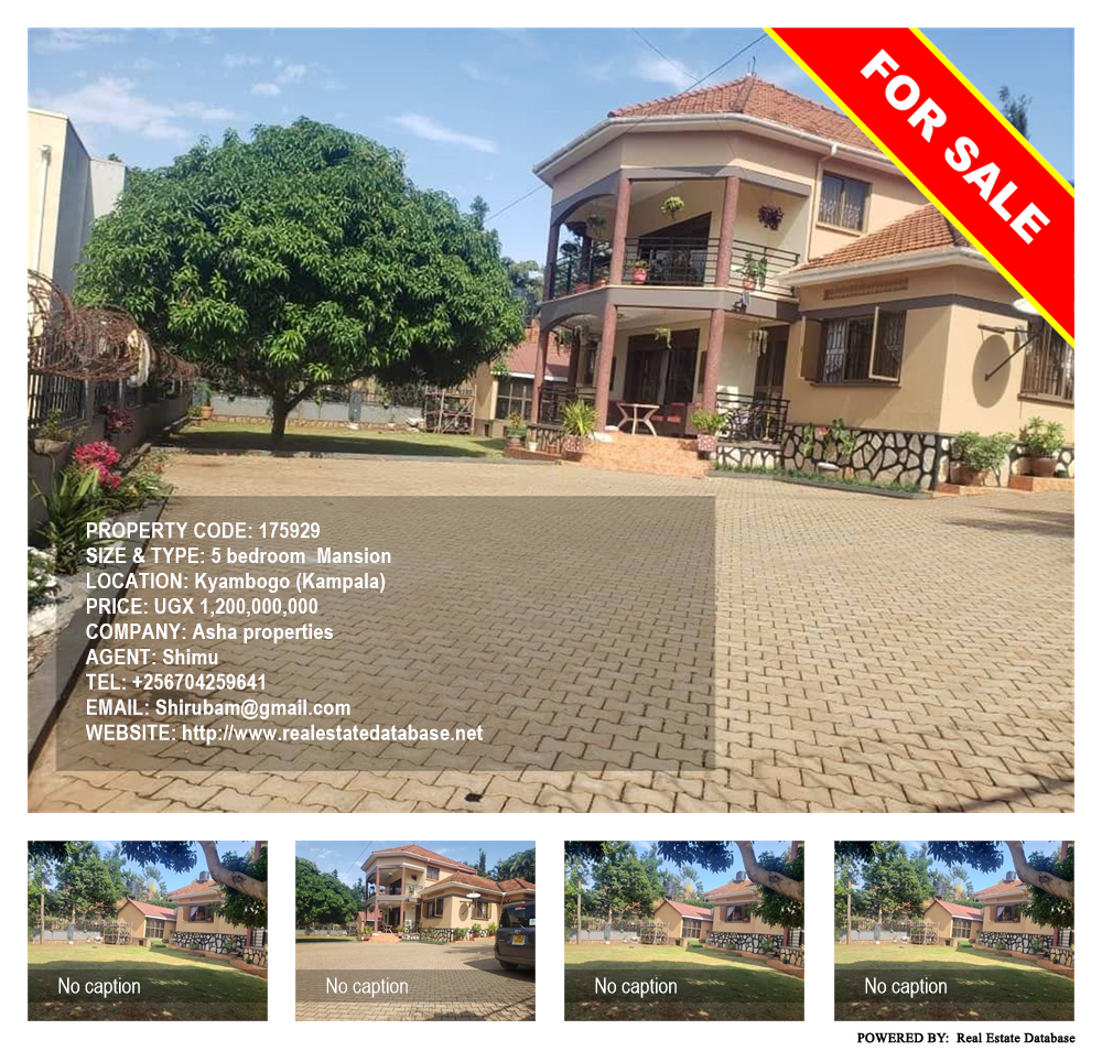 5 bedroom Mansion  for sale in Kyambogo Kampala Uganda, code: 175929