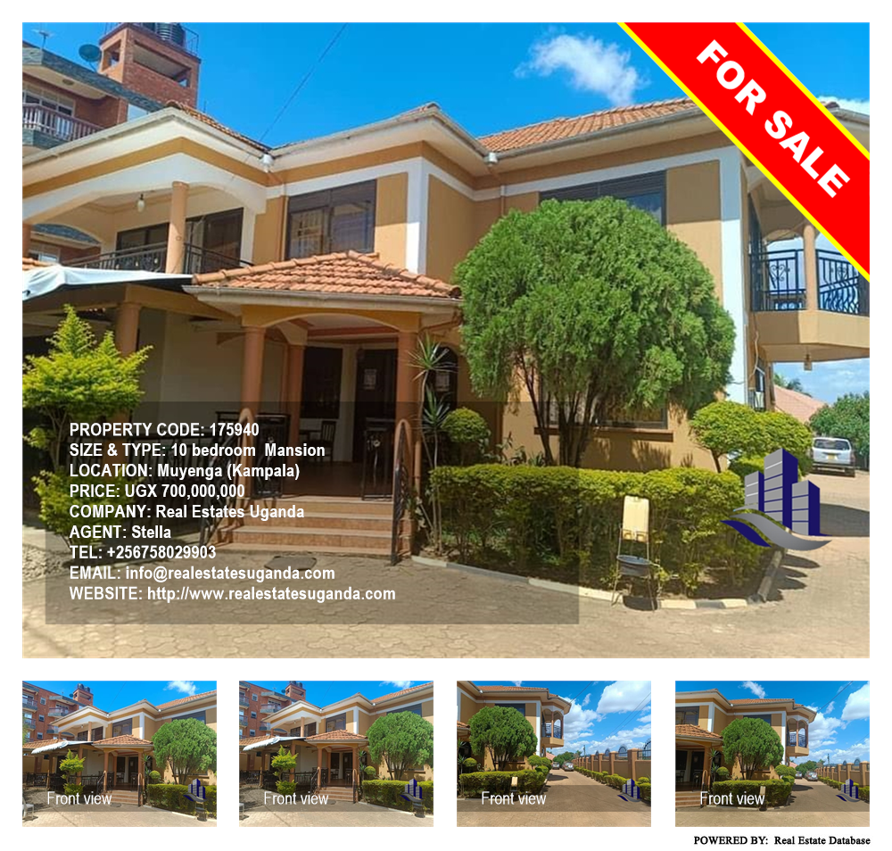 10 bedroom Mansion  for sale in Muyenga Kampala Uganda, code: 175940