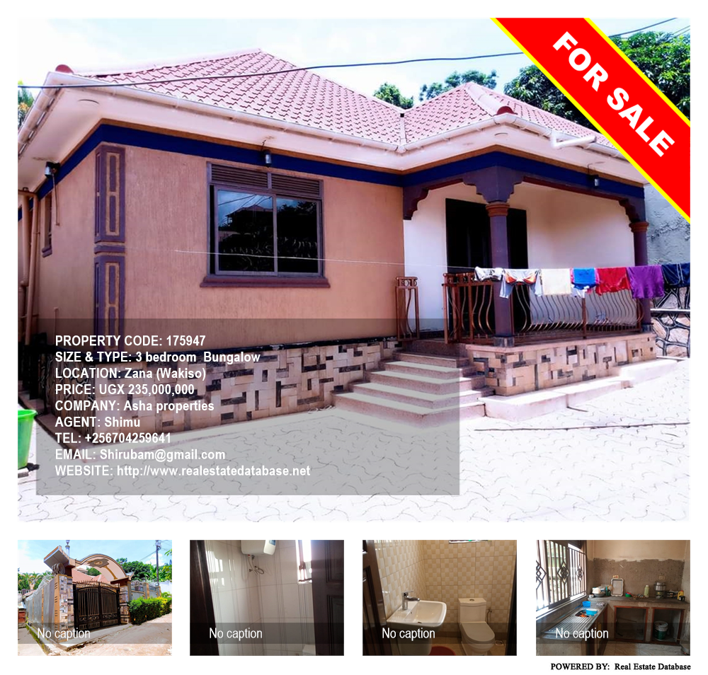 3 bedroom Bungalow  for sale in Zana Wakiso Uganda, code: 175947
