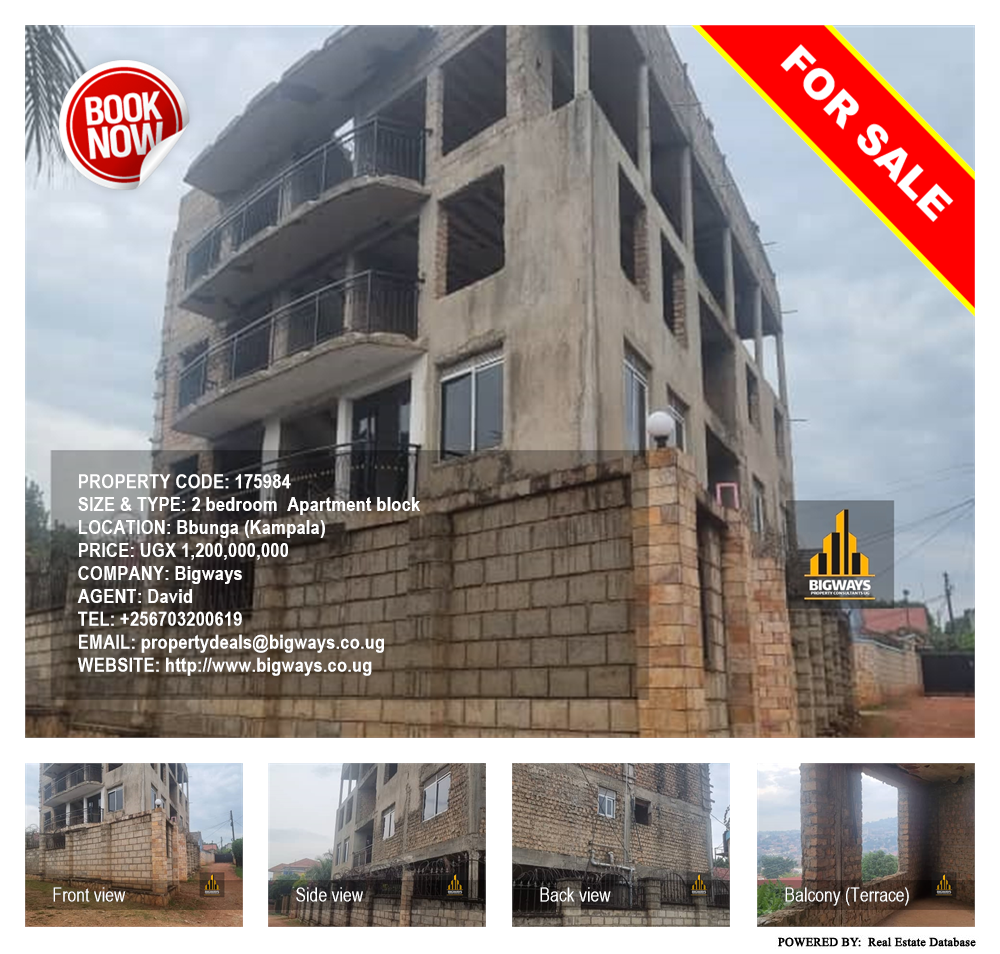2 bedroom Apartment block  for sale in Bbunga Kampala Uganda, code: 175984