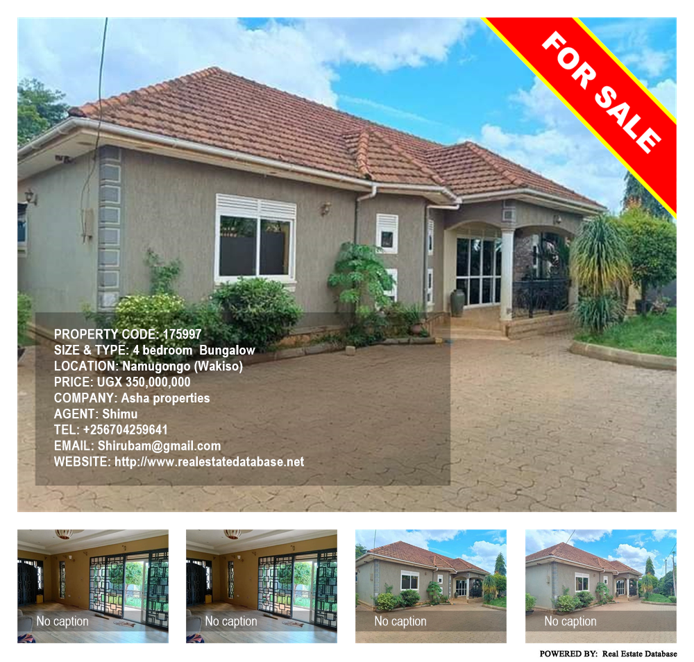 4 bedroom Bungalow  for sale in Namugongo Wakiso Uganda, code: 175997
