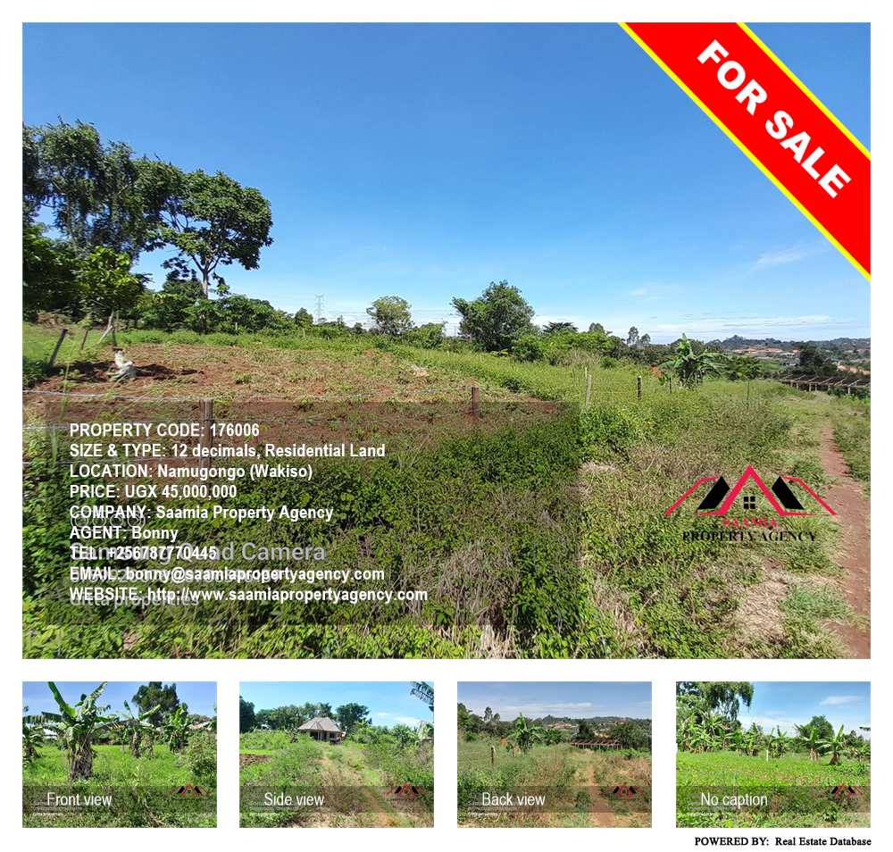 Residential Land  for sale in Namugongo Wakiso Uganda, code: 176006