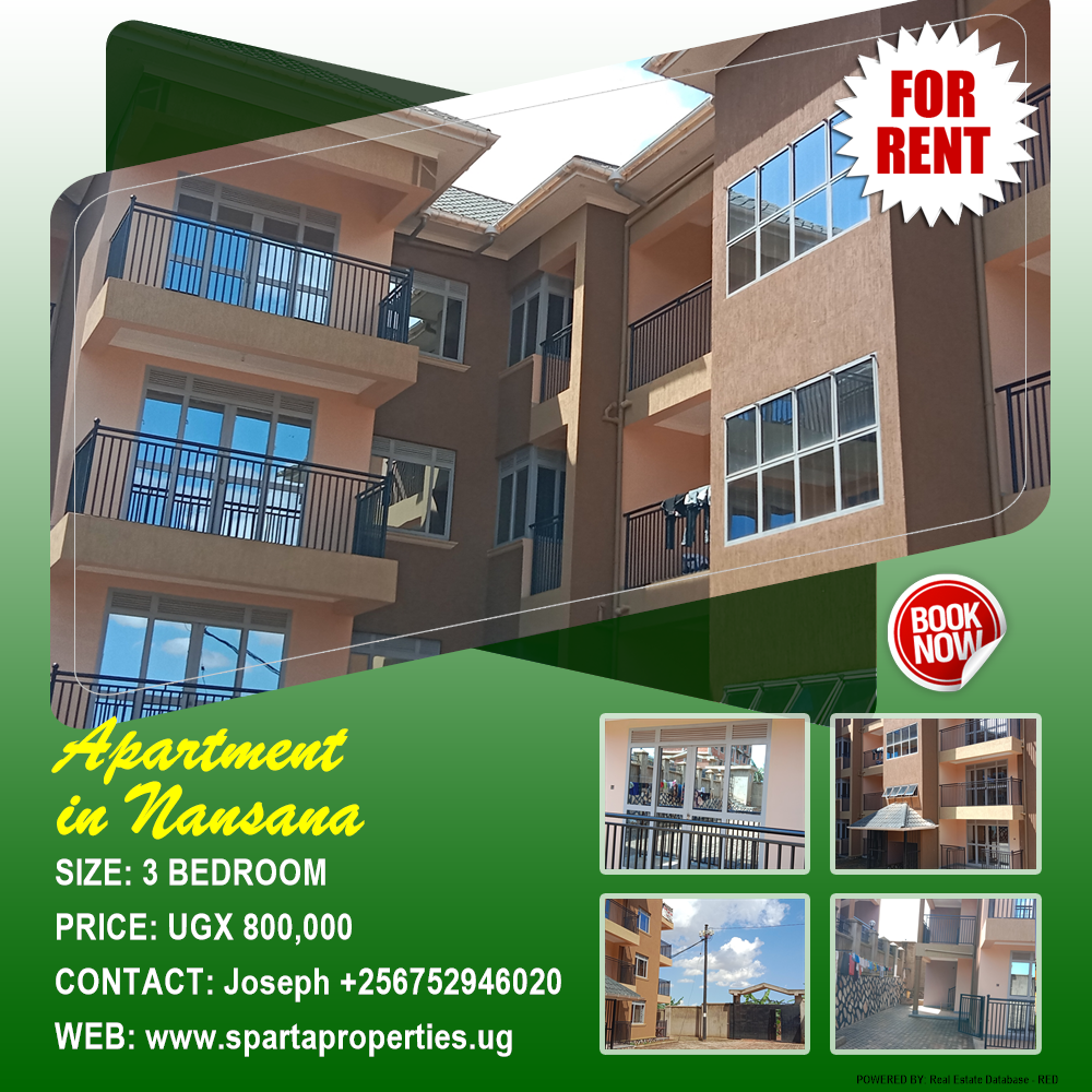 3 bedroom Apartment  for rent in Nansana Wakiso Uganda, code: 176033