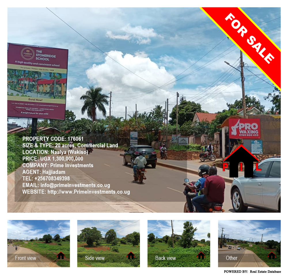 Commercial Land  for sale in Naalya Wakiso Uganda, code: 176061