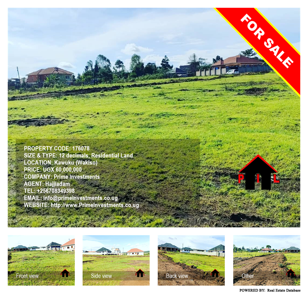 Residential Land  for sale in Kawuku Wakiso Uganda, code: 176078
