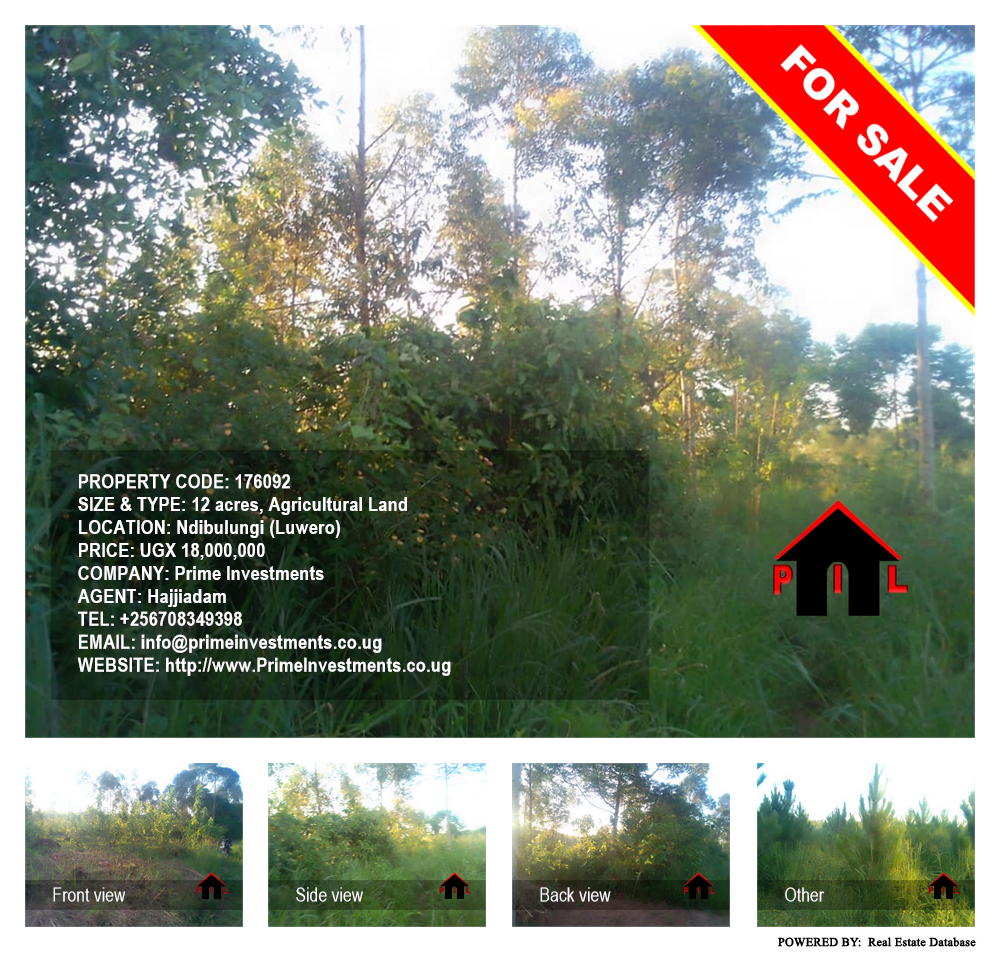 Agricultural Land  for sale in Ndibulungi Luweero Uganda, code: 176092