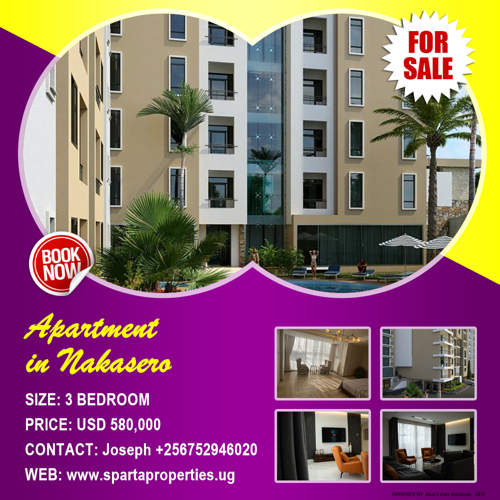3 bedroom Apartment  for sale in Nakasero Kampala Uganda, code: 176100