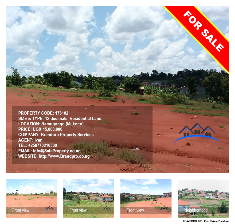 Residential Land  for sale in Namugongo Mukono Uganda, code: 176102