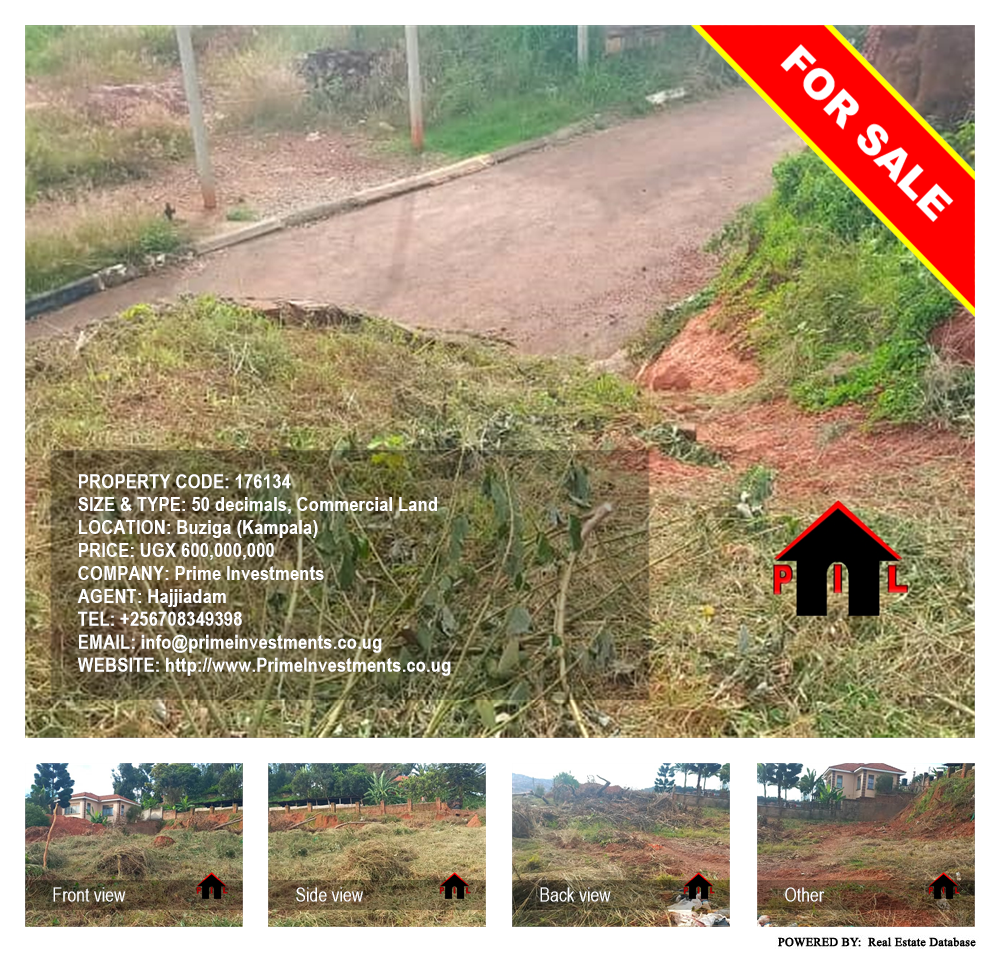 Commercial Land  for sale in Buziga Kampala Uganda, code: 176134