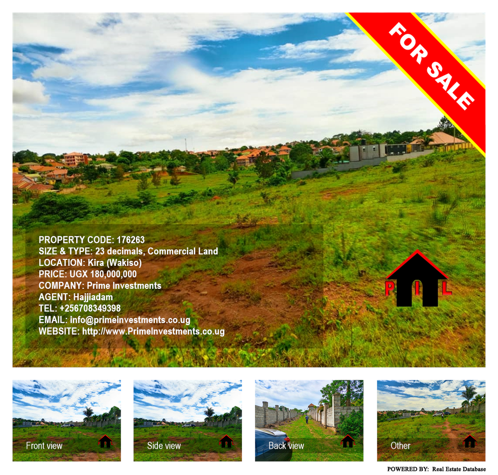 Commercial Land  for sale in Kira Wakiso Uganda, code: 176263