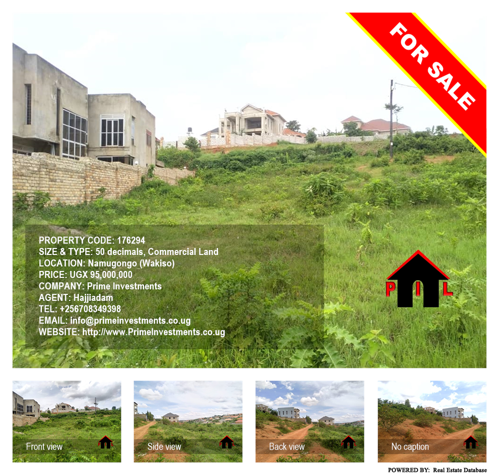 Commercial Land  for sale in Namugongo Wakiso Uganda, code: 176294