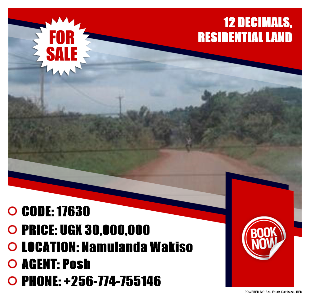 Residential Land  for sale in Namulanda Wakiso Uganda, code: 17630
