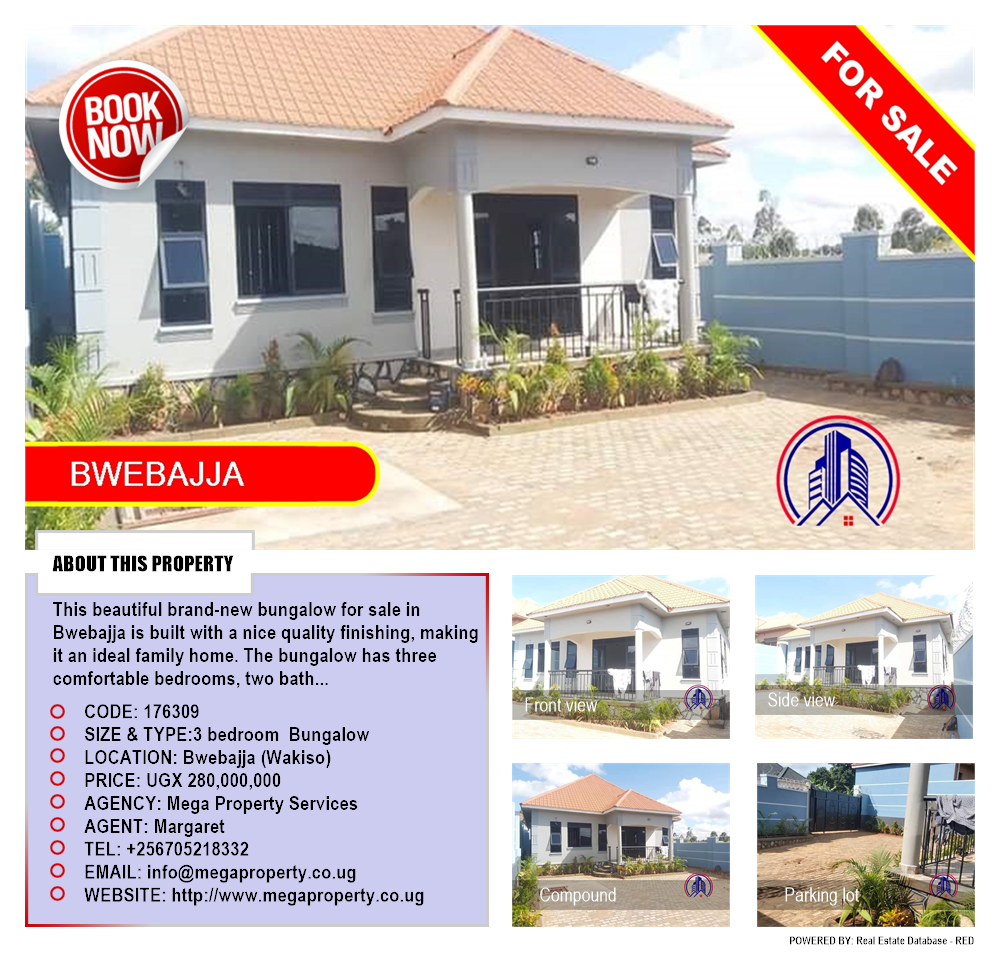 3 bedroom Bungalow  for sale in Bwebajja Wakiso Uganda, code: 176309