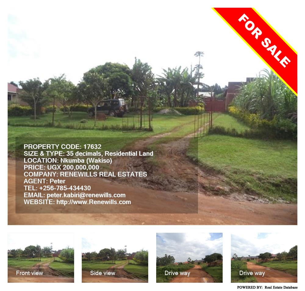 Residential Land  for sale in Nkumba Wakiso Uganda, code: 17632
