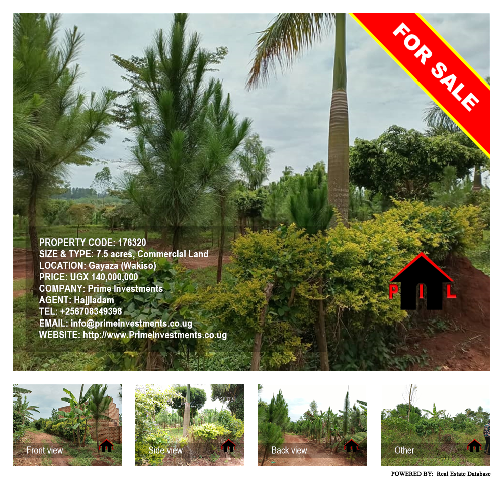 Commercial Land  for sale in Gayaza Wakiso Uganda, code: 176320