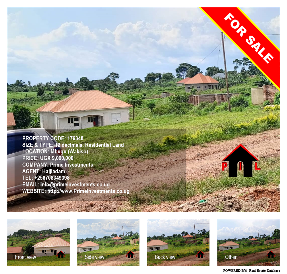 Residential Land  for sale in Mbugu Wakiso Uganda, code: 176348