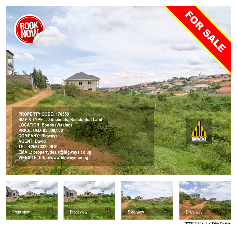Residential Land  for sale in Sonde Wakiso Uganda, code: 176350